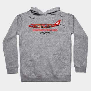 Boeing B747-400 - Qantas Airways "Wunala Dreaming" Hoodie